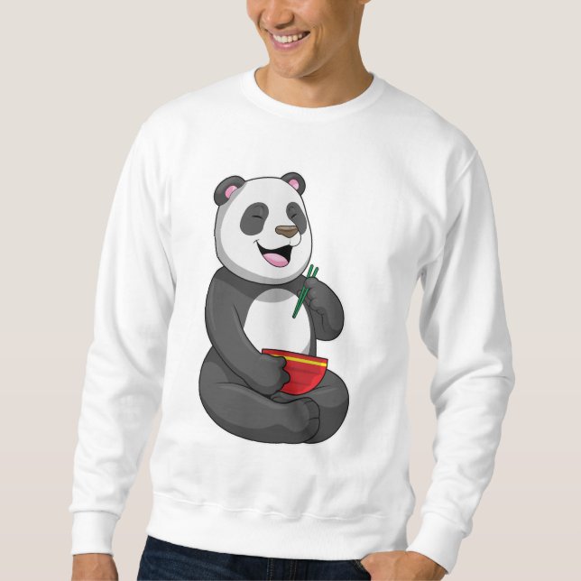 Moletom Panda com Tigela de Ramen (Frente)