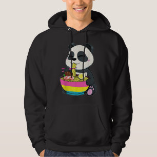 Moletom Panda Comendo Ramen LGBT-Q Orgulho Pansexual Bande