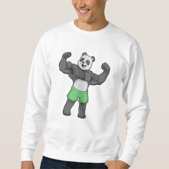 Moletom Panda como construtor de bases em Bodybuilding (Frente)