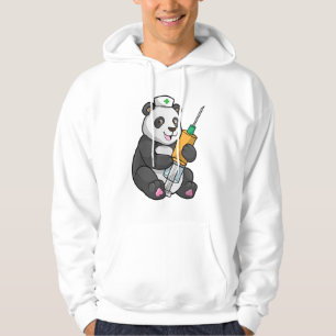 Moletom Panda como enfermeira com seringa