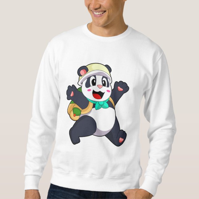 Moletom Panda como Estudante (Frente)