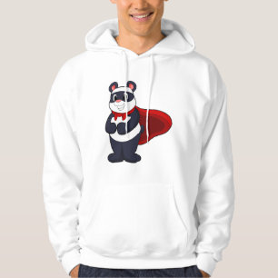 Moletom Panda como Herói com Máscara e Cabo