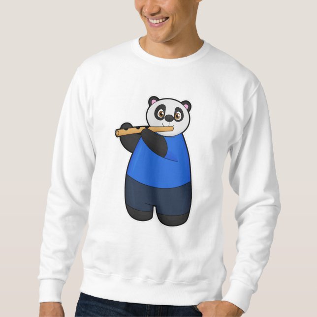 Moletom Panda como Músico com Flute (Frente)