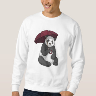 Moletom Panda em Chuva com Guarda-chuvas