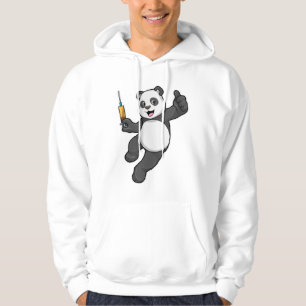 Moletom Panda na Vacinação com Seringa