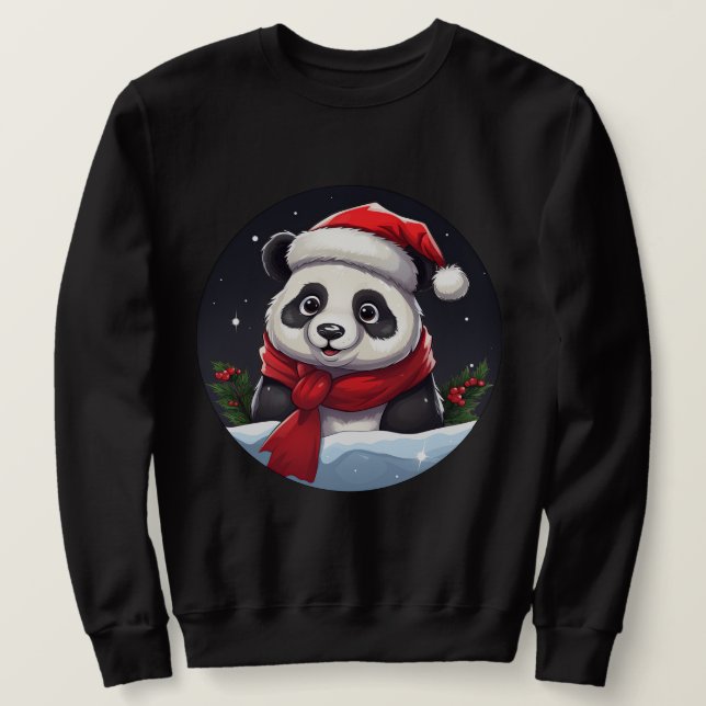 Moletom Panda Natal (Frente do Design)