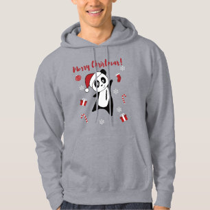 Moletom Panda Natal Animais de inverno Panda Hoodie