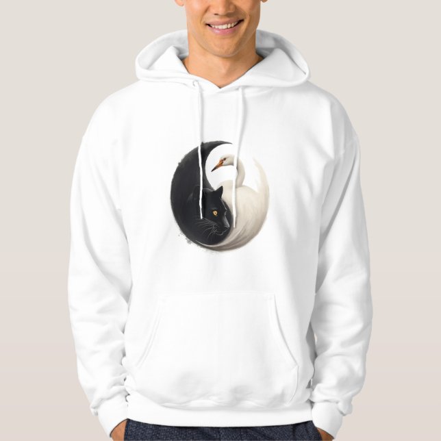 Moletom Panther e Crane Yin Yang Ink Art (Frente)