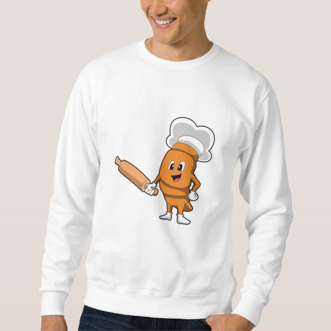 Moletom Pão como Cozinhar com Pino de Rolagem (Frente)
