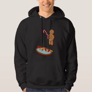 Moletom Pão De Gengibre A Pescar Com Um Verme Gommy
