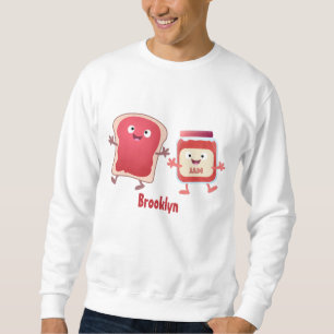 Moletom Pão engraçado e personagens de desenho animados de