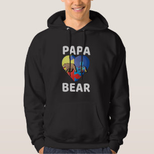 Moletom Papa Bear Mundo Conscientização do Autismo Pai Dia