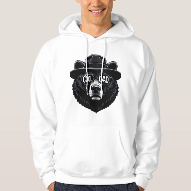 Moletom Papa Bear Sweat shirt, Cool Dad Gift , Funny Bear  (Frente)