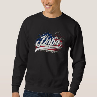 Moletom PAPA  FLAG AMERICAN For Father s Day