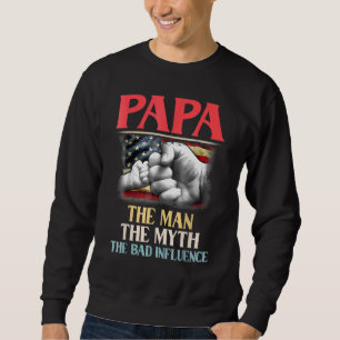 Moletom Papa O Homem O Mito A Má Influência Americana F