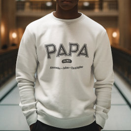 Moletom Papá para Tipografia Simples Moderna