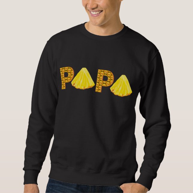 Moletom Papa Pineapple Aloha Beaches Hawaii Hawaii Fathe (Frente)