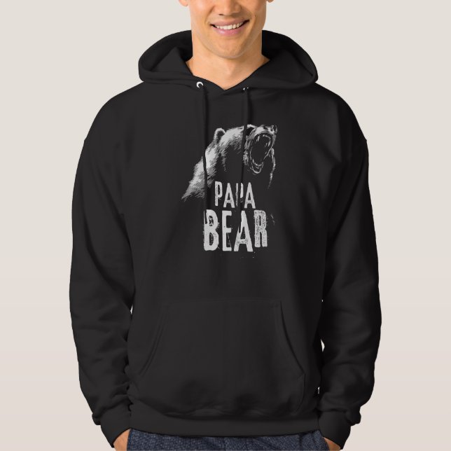 Moletom Papa Urso Melhor Dia de os pais Pai Pop (Frente)
