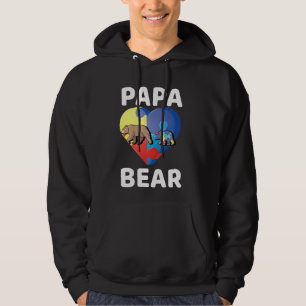 Moletom Papa Urso Mundo Autismo Pai de Consciência Pai Dia