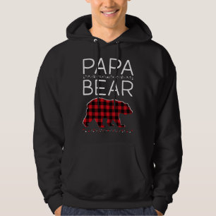 Moletom Papa Urso Natal Pijama Correspondendo Xadrez Famil
