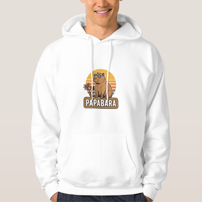 Moletom PAPABARA Capivara Pai Retro Design Vetorial_1 (Frente)
