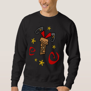 Moletom Papai noel colado na chaminé