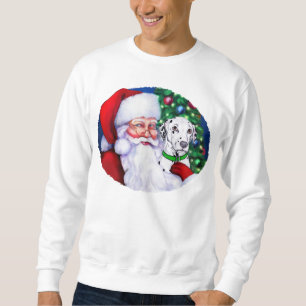 Moletom Papai noel Dalmatian no Natal
