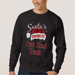 Moletom Papai noel Favorito Do Tecnólogo De Medicina Nucle