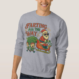 Moletom Papai Noel Fazendo Pum no Natal Divertido