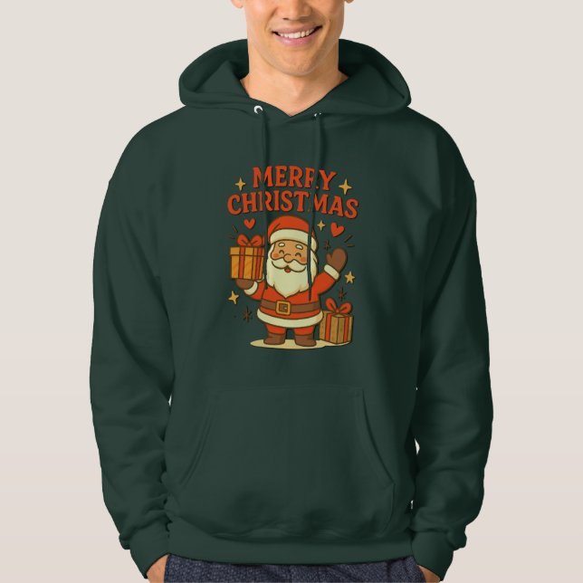 Moletom Papai Noel Fofo Arte de Natal – Feliz Natal (Frente)