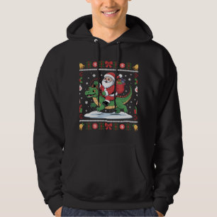 Moletom Papai Noel montado em um dragão de Natal