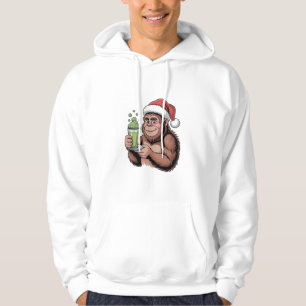 Moletom Papai Noel Pé Grande Engraçado Sasquatch Segurando