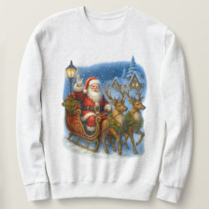 Moletom Papai Noel Retrô Vintage Anos 90 Natal Aconchegant