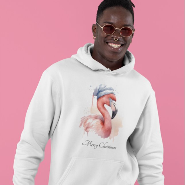 Moletom Papai noel Snowbird Flamingo, personalizado (Criador carregado)