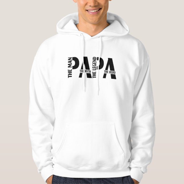 Moletom Papai O Homem O Mito A Lenda (Frente)