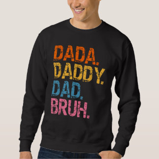 Moletom Papai Papai Pai Bruh Retro Vintage Engraçado Pais 