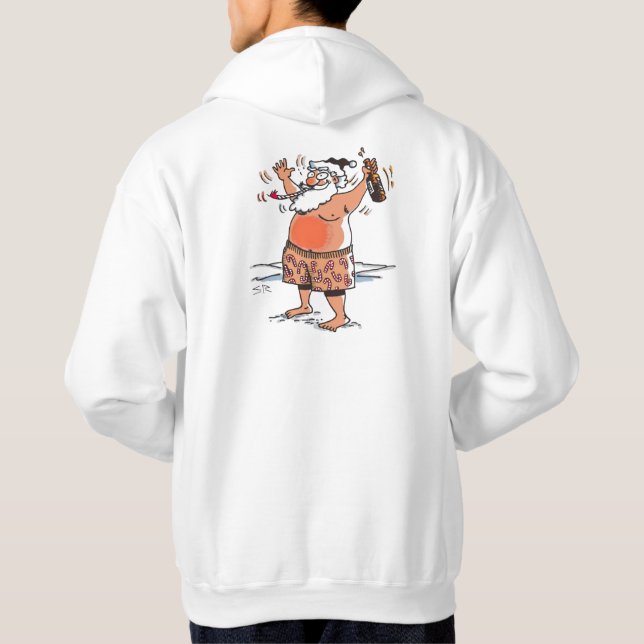 Moletom Papais noeis bebados blusas brancas (Verso)