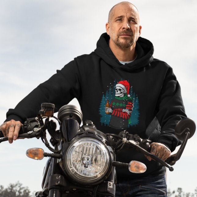 Moletom Papais noeis Capuchem Cerveja Natal Cara Engraçada (Criador carregado)