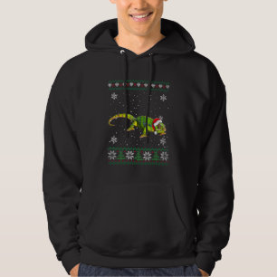 Moletom Papais noeis Chameleon Ugly Sweater Animais de Nat