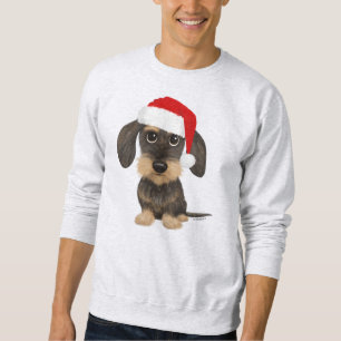 Moletom Papais noeis de Dachshund com Cabeada Wirehaired T
