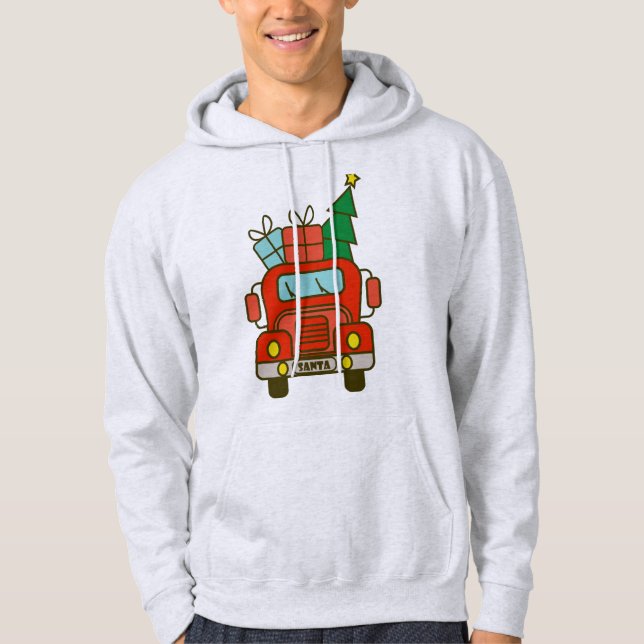 Moletom Papais noeis de frente de caminhão Feliz Natal (Frente)