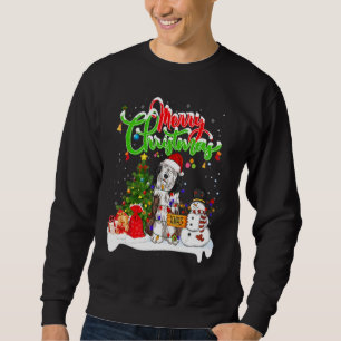 Moletom Papais noeis De Iluminação Xmas Que Se Corresponde
