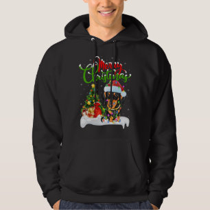 Moletom Papais noeis de Natal Dachshund Dog Natal