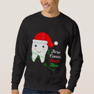 Moletom Papais noeis de Natal Dentista de Higienistas Dent