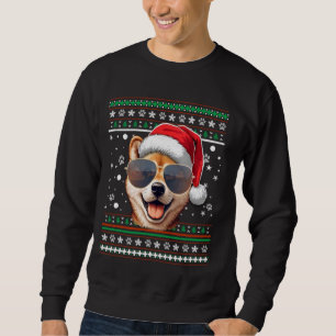 Moletom Papais noeis de sexo doce Shiba Inu Natal