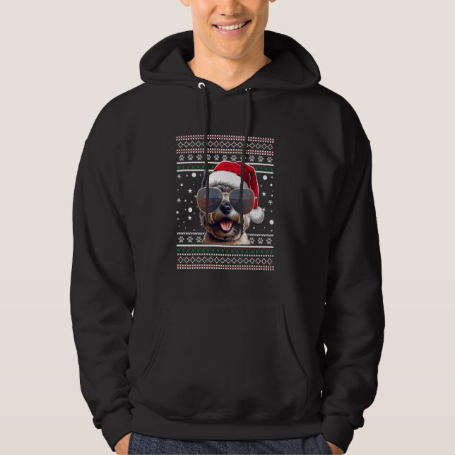 Moletom Papais noeis de X-mas de Sweater Bernese Mountain  (Frente)
