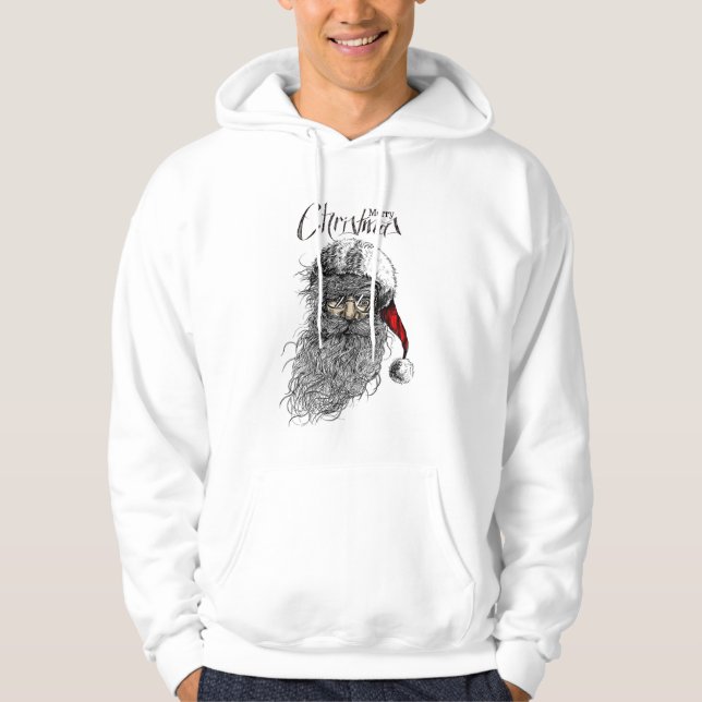 Moletom Papais noeis deliciosos - Hoodie branco festivo pa (Frente)