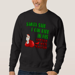 Moletom Papais noeis disseram que eu posso montar no seu p