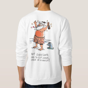 Moletom Papais noeis do bebado blusa branca