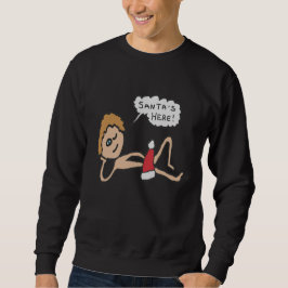 Moletom Papais noeis Engraçados Aqui Humor Xmas